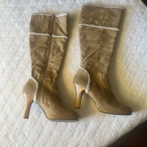 VINTAGE Y2K Stylish Tan Knee-High Women's Boots